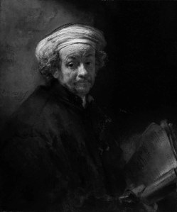black & white rembrandt